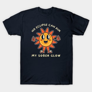 No Eclipse Can Dim My Sober Glow T-Shirt